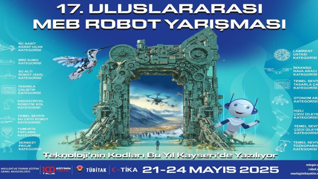 ULUSLARARASI MEB ROBOT YARIŞMASI BAŞVURULARI BAŞLADI